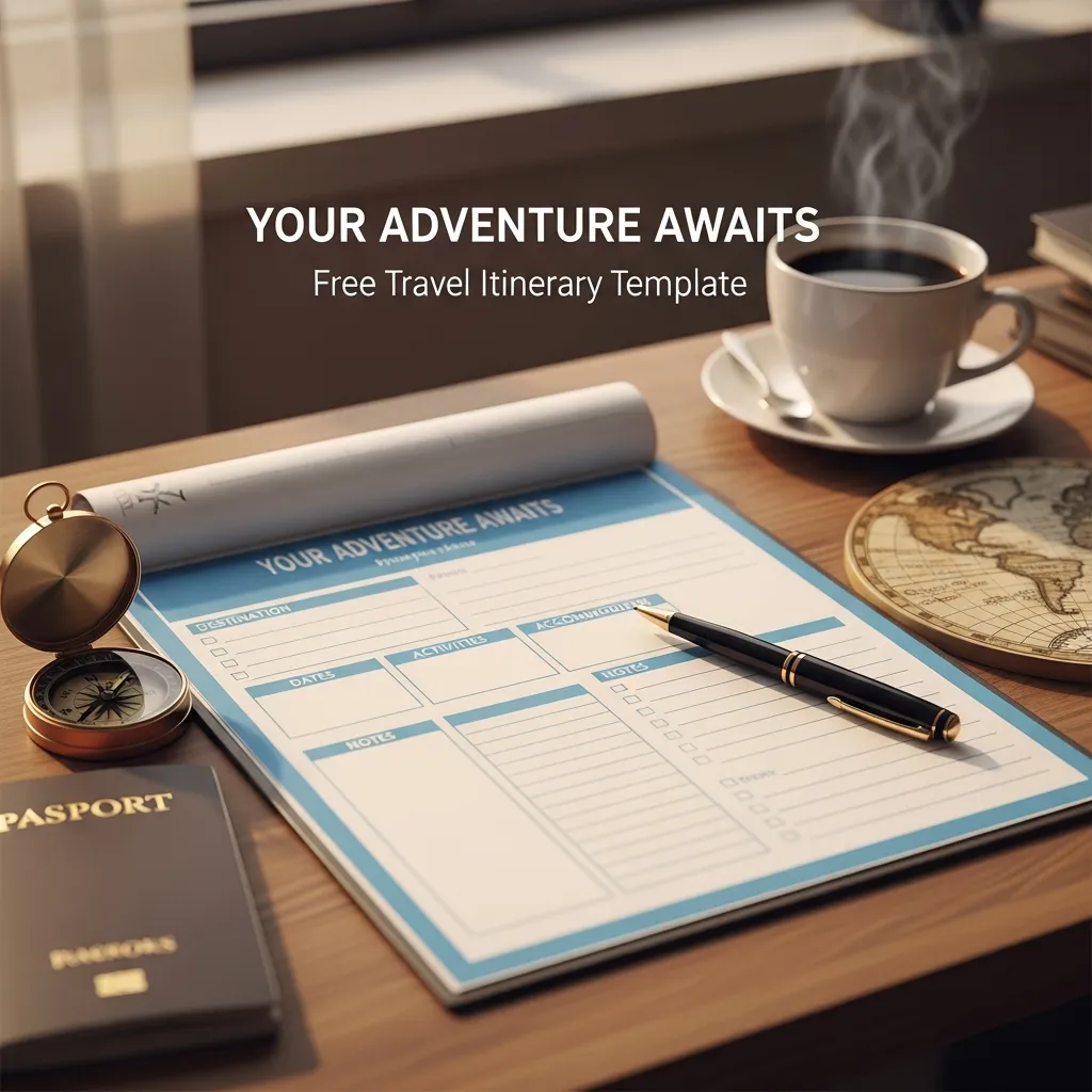 Free Travel Itinerary Template