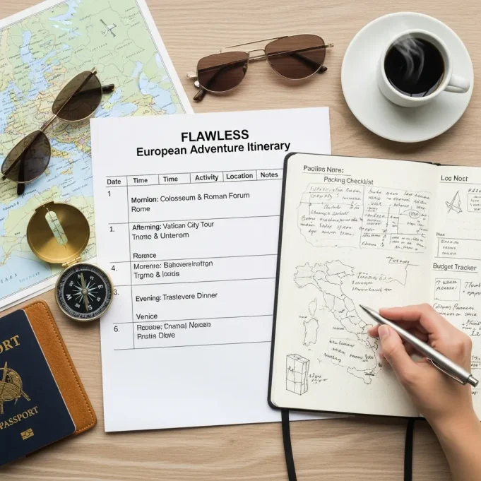 Flawless Travel Itinerary Example