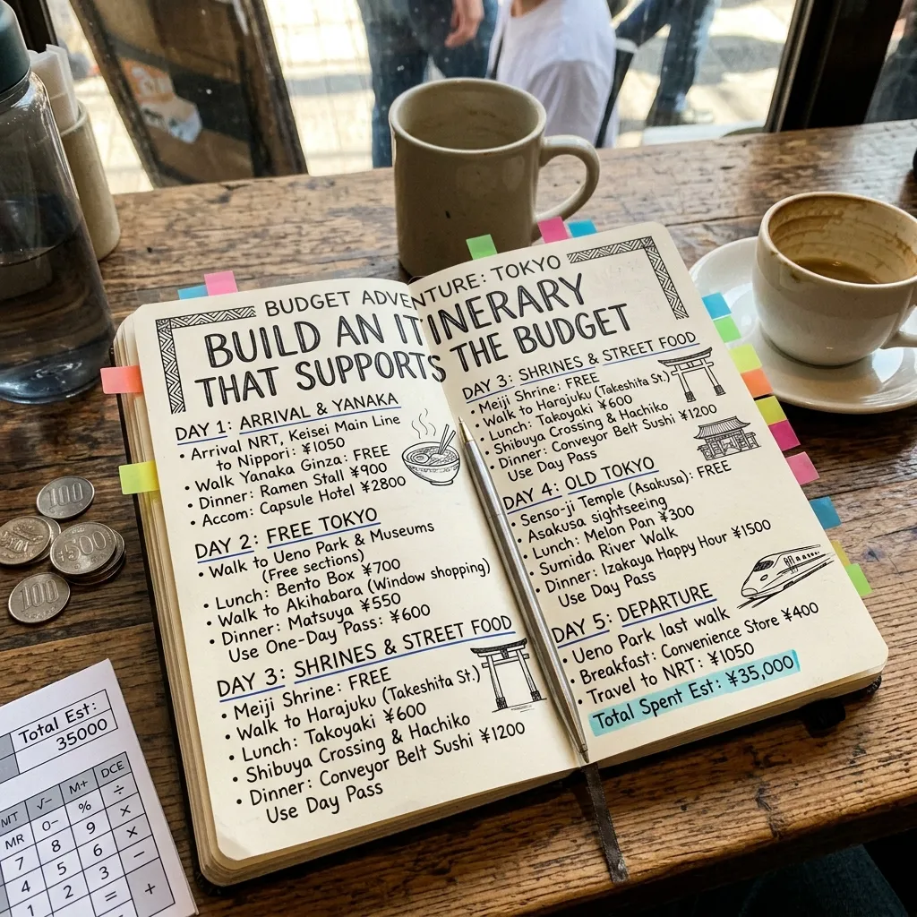 Build an Itinerary That Supports the Budget