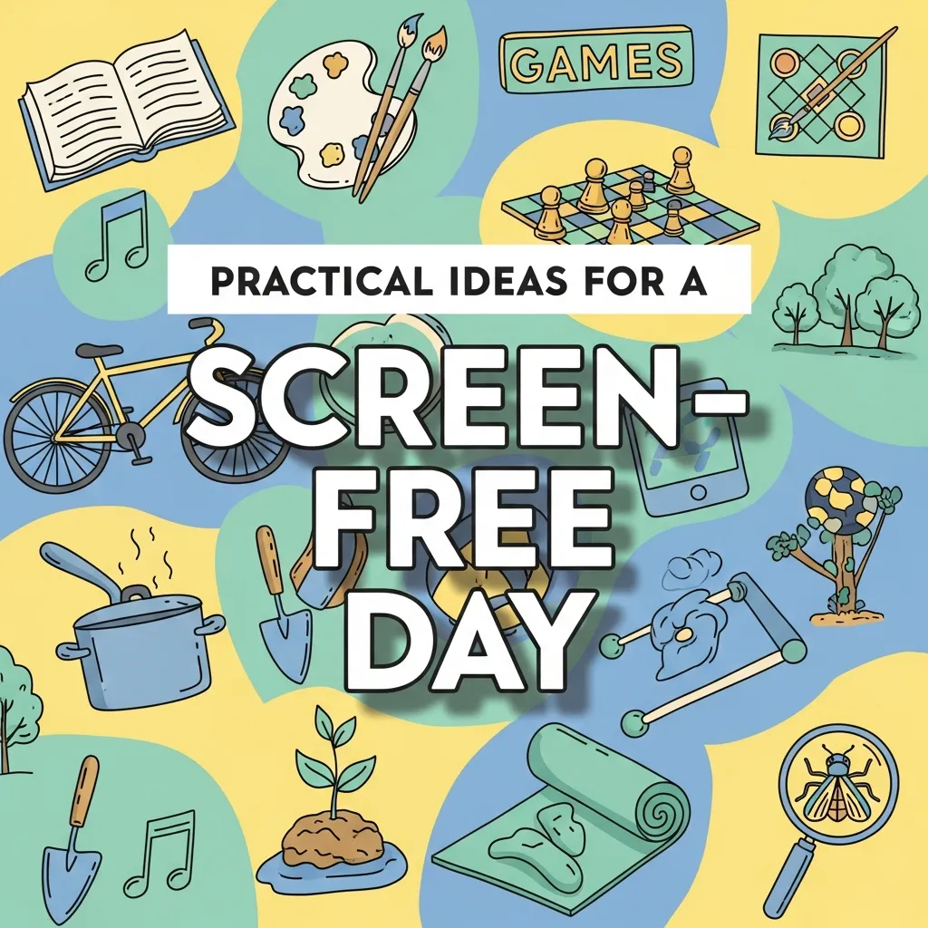 Practical ideas for a screen-free day