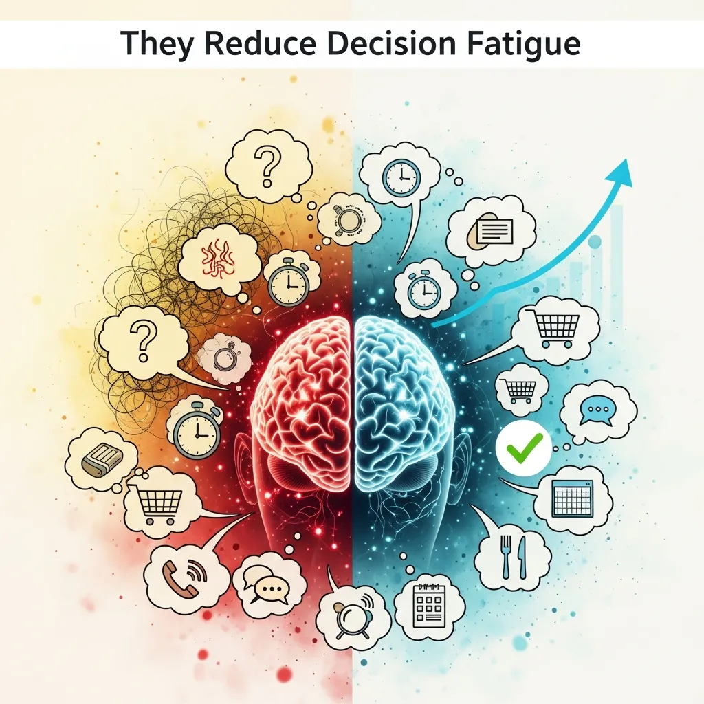 They Reduce Decision Fatigue